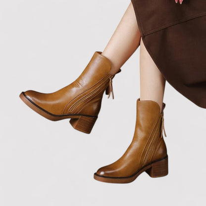 Ancien | Elegant Women's Leather Ankle Boots