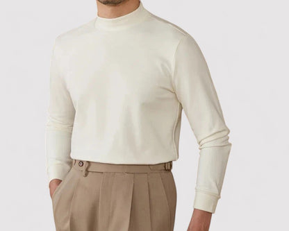 Ancien | Men's Soft Cashmere Half-Turtleneck Sweater