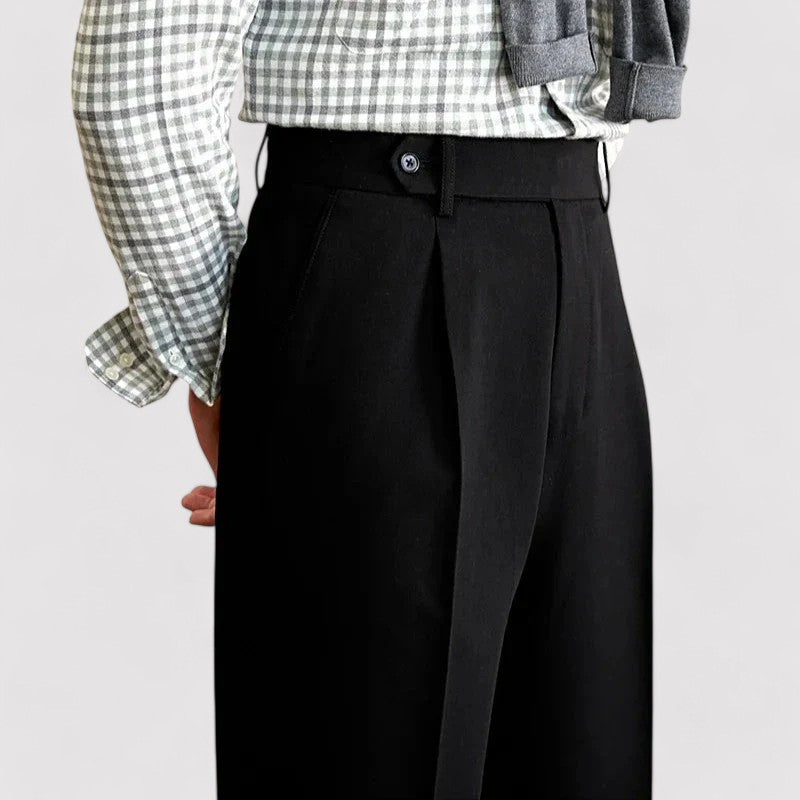 Ancien | Men’s Italian Straight Elegant Trousers