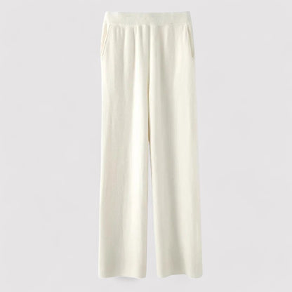 Ancien | Women's High Waist Wide Leg Cashmere Sweatpants