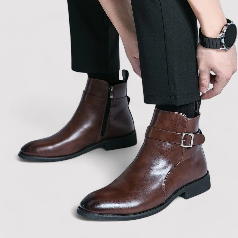 Ancien | Sergio Men's Genuine Leather Chelsea Boots