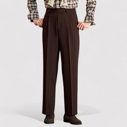 Ancien | Men’s Italian Straight Elegant Trousers