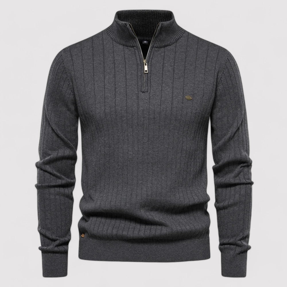 Ancien | Autumn Sweater with Zipper for Men