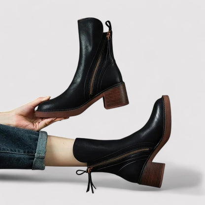 Ancien | Elegant Women's Leather Ankle Boots