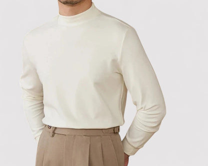 Ancien | Men's Soft Cashmere Half-Turtleneck Sweater