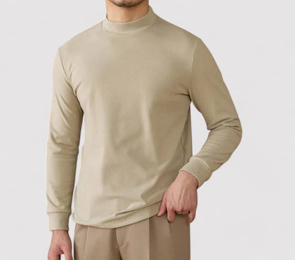 Ancien | Men's Soft Cashmere Half-Turtleneck Sweater