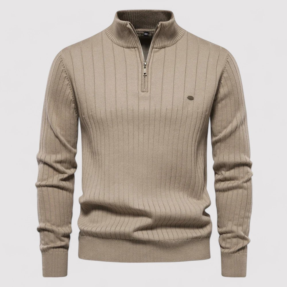 Ancien | Autumn Sweater with Zipper for Men