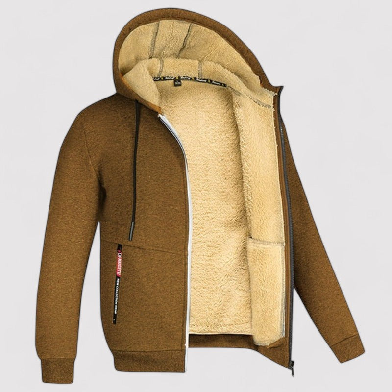 Ancien | Warm Winter Cardigan with Wool Inside