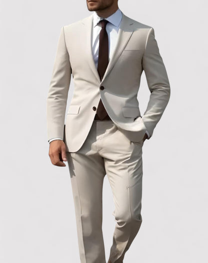 Ancien | Men’s 2-piece Suit With Single Collar and Formal Trousers with Pockets