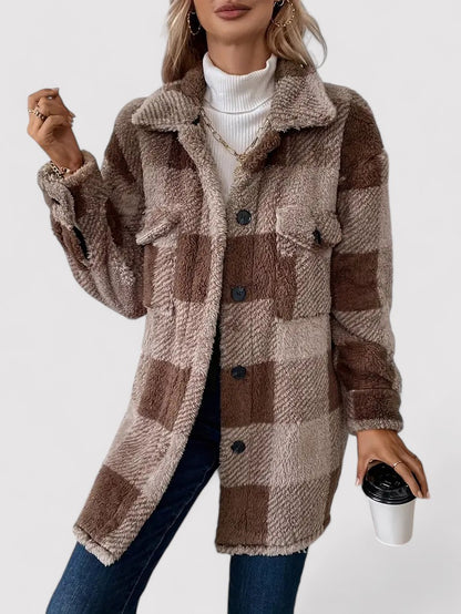 Ancien | Checkered Thermo Fuzzy Jacket