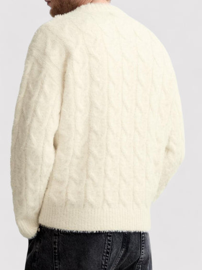 Ancien | Men's Old Money Regular Cable Knit Sink Sweater