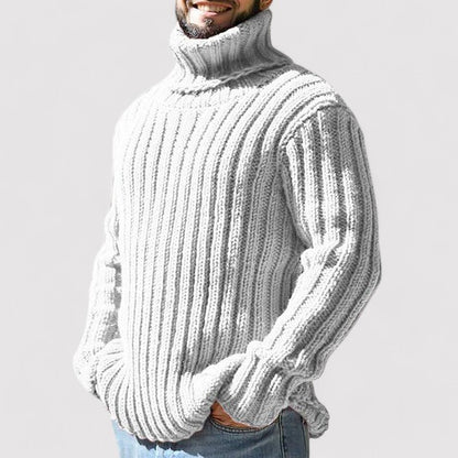 Ancien | Men’s Thick Warm Turtleneck Sweater in Merino Wool