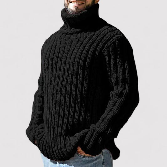 Ancien | Men’s Thick Warm Turtleneck Sweater in Merino Wool