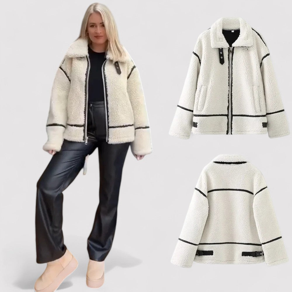 Ancien | White Teddy Coat for Women