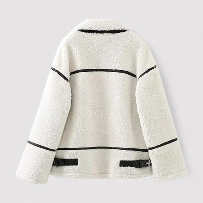 Ancien | White Teddy Coat for Women