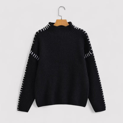 Ancien | Women's Black Stitch Sweater