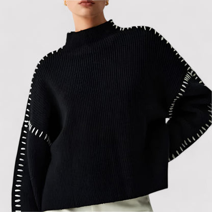 Ancien | Women's Black Stitch Sweater